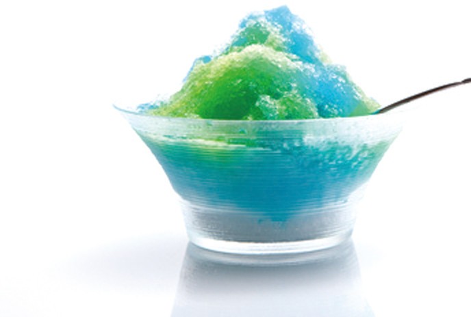 バラ氷で手軽に雪のようなふわふわ氷