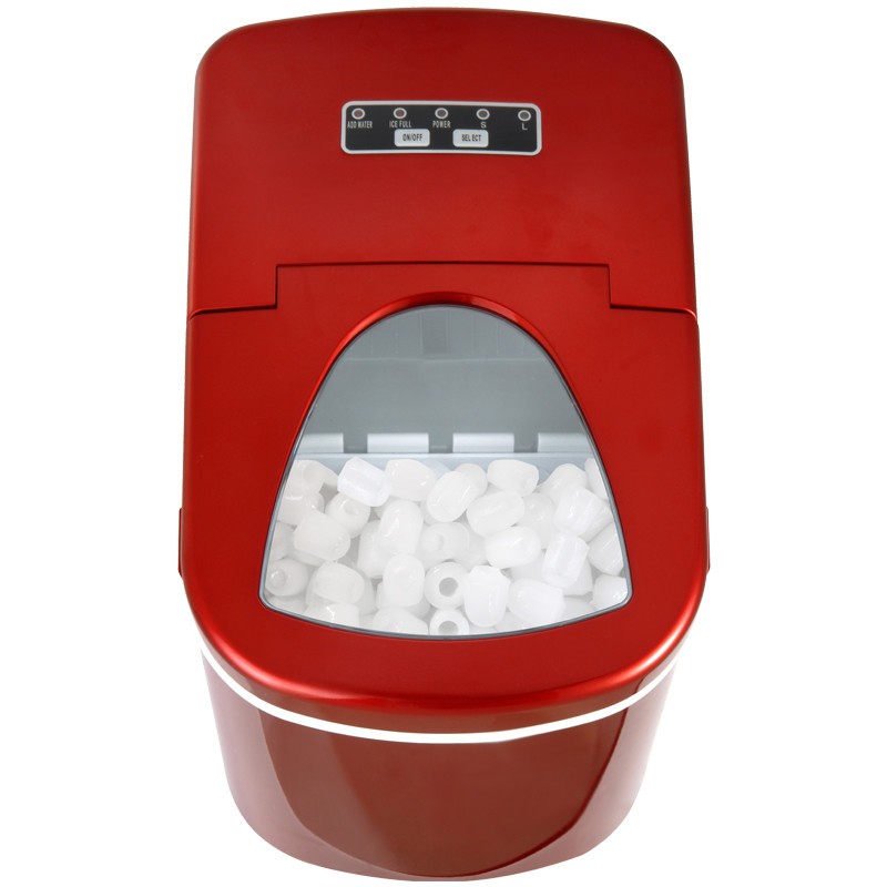 製氷の進み具合が確認できる透明窓付き