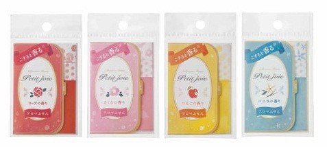 ニチバン、こするとアロマが香る「プチジョア　アロマふせん」発売