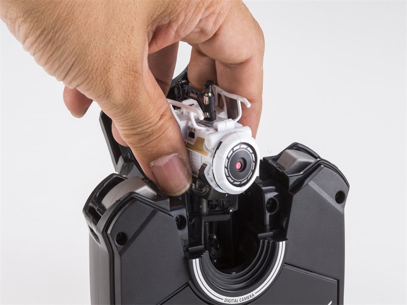 ヘリカメラをコントローラにセット