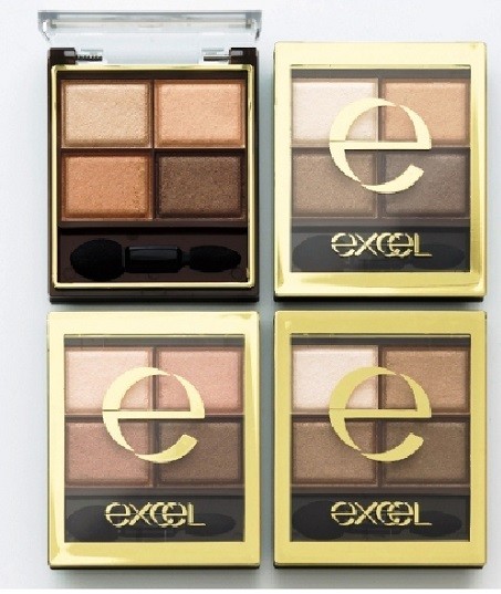 常盤薬品「エクセル」からブラウンベースの４色パレットアイシャドウ「スキニーリッチシャドウ」発売