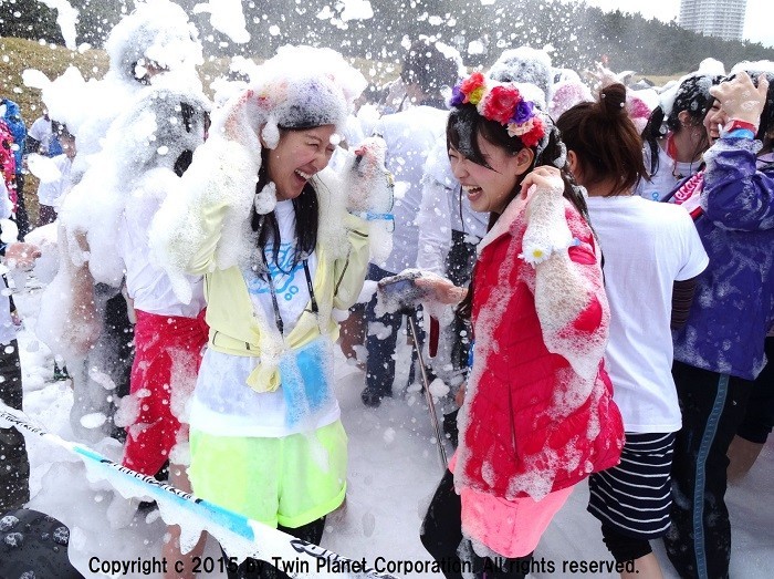 バブルランなどは楽しい時間を共有しやすい