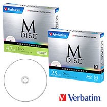 数百年データ保存が可能な「M-DISC」仕様のBD-R/DVD-Rメディア　三菱化学