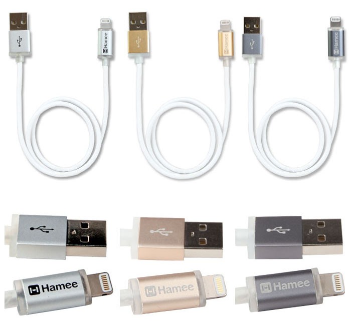 ハミィから「アルミライトニング充電ケーブル/LED Bright」チャージ状態ひと目で分かる