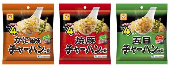「マルちゃん　チャーハンの素」にかに風味新登場　焼豚＆五目もリニューアル