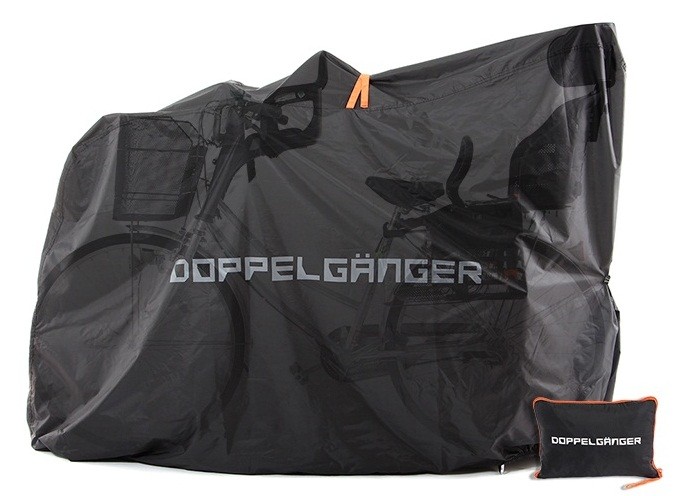 ラージサイズ自転車カバー　子ども乗せや前後カゴつきもすっぽり