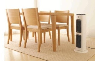 加湿機能を搭載した「人感センサー付セラミックヒーター」2機種