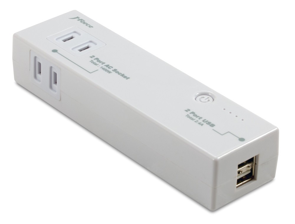 電源タップ＋USB給電ポート＋モバイルバッテリー...1台3役「J-Force 世界巡業」