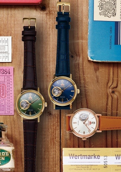 ムーブメントが覗ける「オリエント スタイリッシュ&スマートSEMI SKELETON-C」