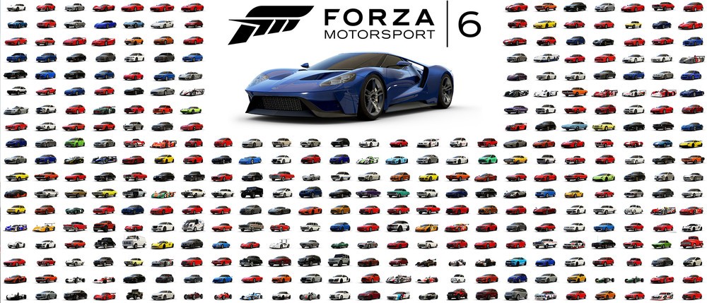 450台以上の車が収録、全て鑑賞モード「Forza Vista」対応