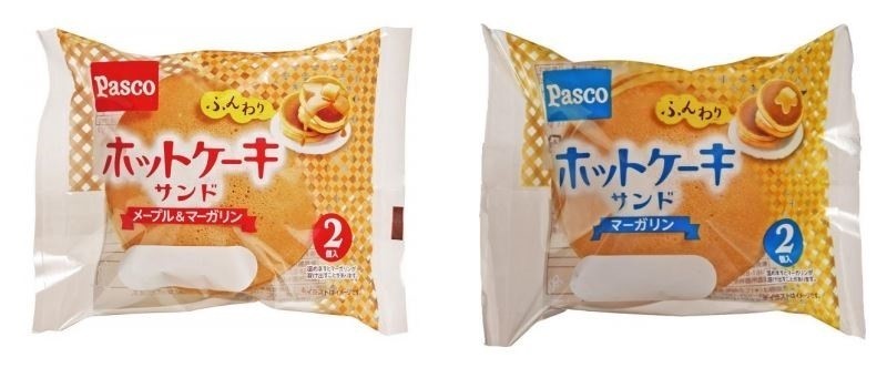 Pasco「ホットケーキサンド　メープル＆マーガリン」をリニューアル発売