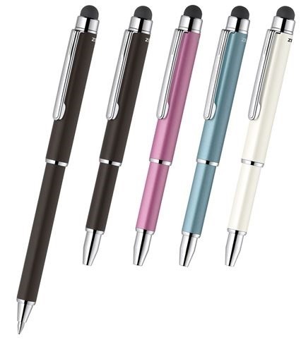 携帯しやすく書きやすい、伸縮するボールペン付きタッチペン　ゼブラ「SL－F1 miniスタイラス」
