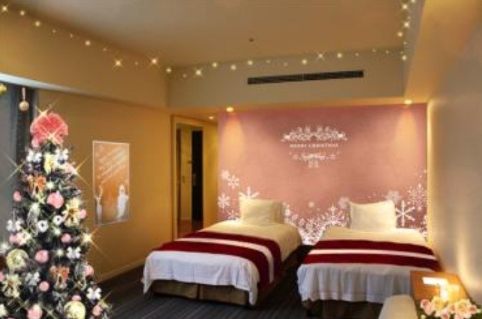 シャンパンピンクを基調とした「Sweet　Christmas　Room」