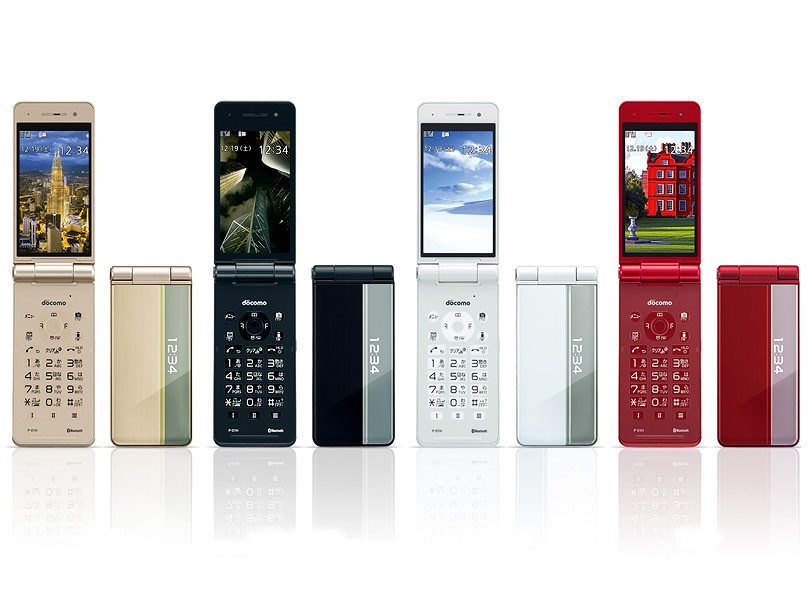 超大文字フォントでメールや電話帳が見やすい防水ケータイ　NTTドコモ「P-01H」