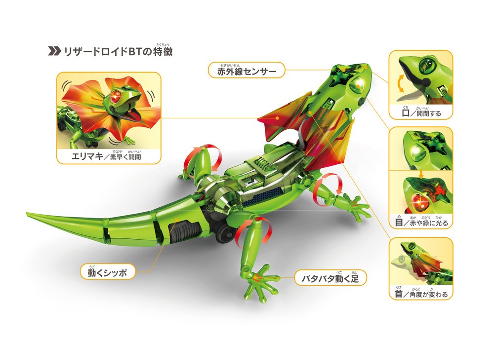 エリマキも開閉可