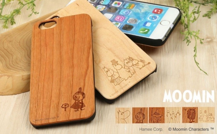 天然木にムーミン谷の仲間たちをデザインしたiPhone6s／6ケース