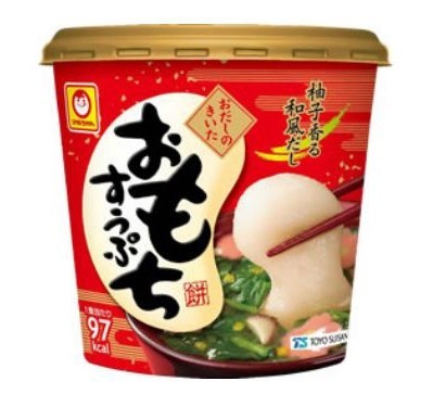 「マルちゃん カップ　おだしのきいたおもちすうぷ」新発売