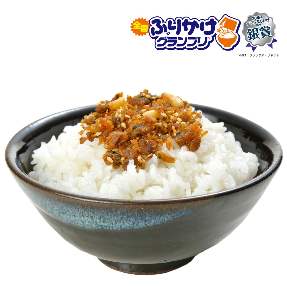 さばの味噌煮ふりかけの盛り付けイメージ