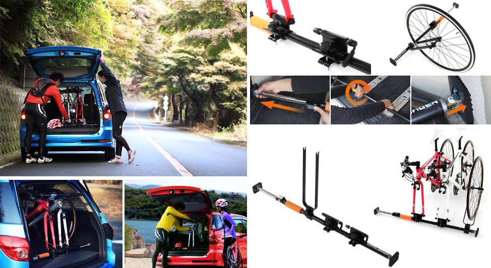 自転車を車で安全に運べる「インカーサイクルキャリア」