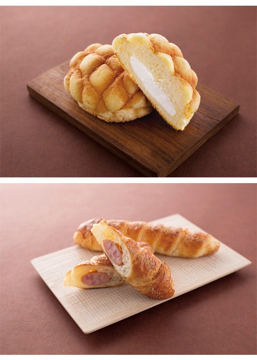Premium Panest ホイップサンドメロンパンとPremium Panest ウインナーデニッシュロール