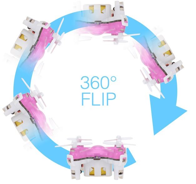 簡単操作で360°宙返り