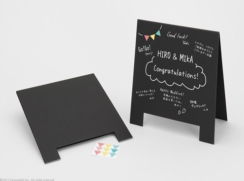 両面にかけるカフェ看板のような「サインボード形色紙」