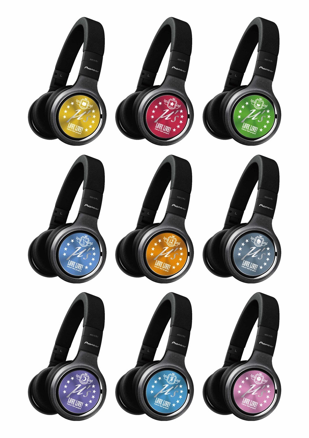 「μ's」のメンバーをイメージしたヘッドホンが登場　オンキヨーと「ラブライブ！」がコラボ