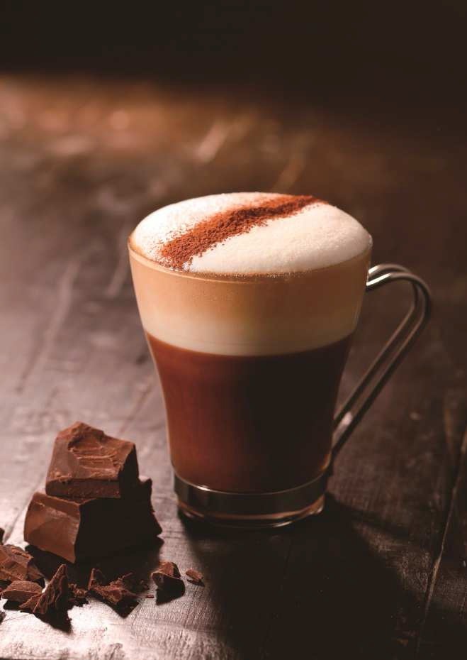 リッチなホットチョコ仕立てのカプチーノ　セガフレード・ザネッティで