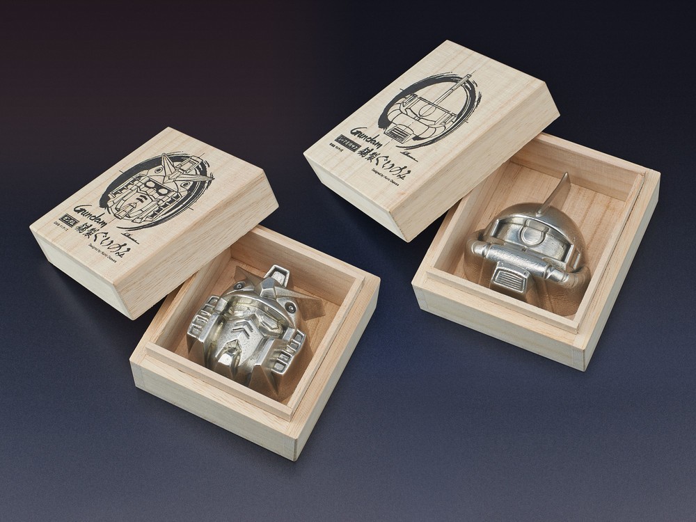 「機動戦士ガンダム」が錫製のぐいのみで登場　冨山・高岡の職人によるハンドメイド