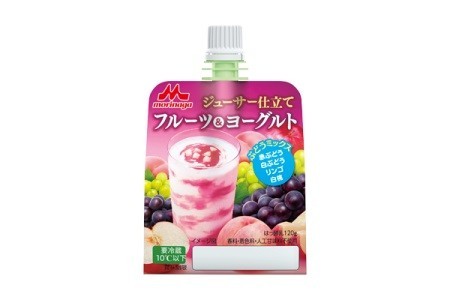 小腹満たしにぴったり！森永乳業「ジューサー仕立て　フルーツ＆ヨーグルト　ぶどうミックス」発売