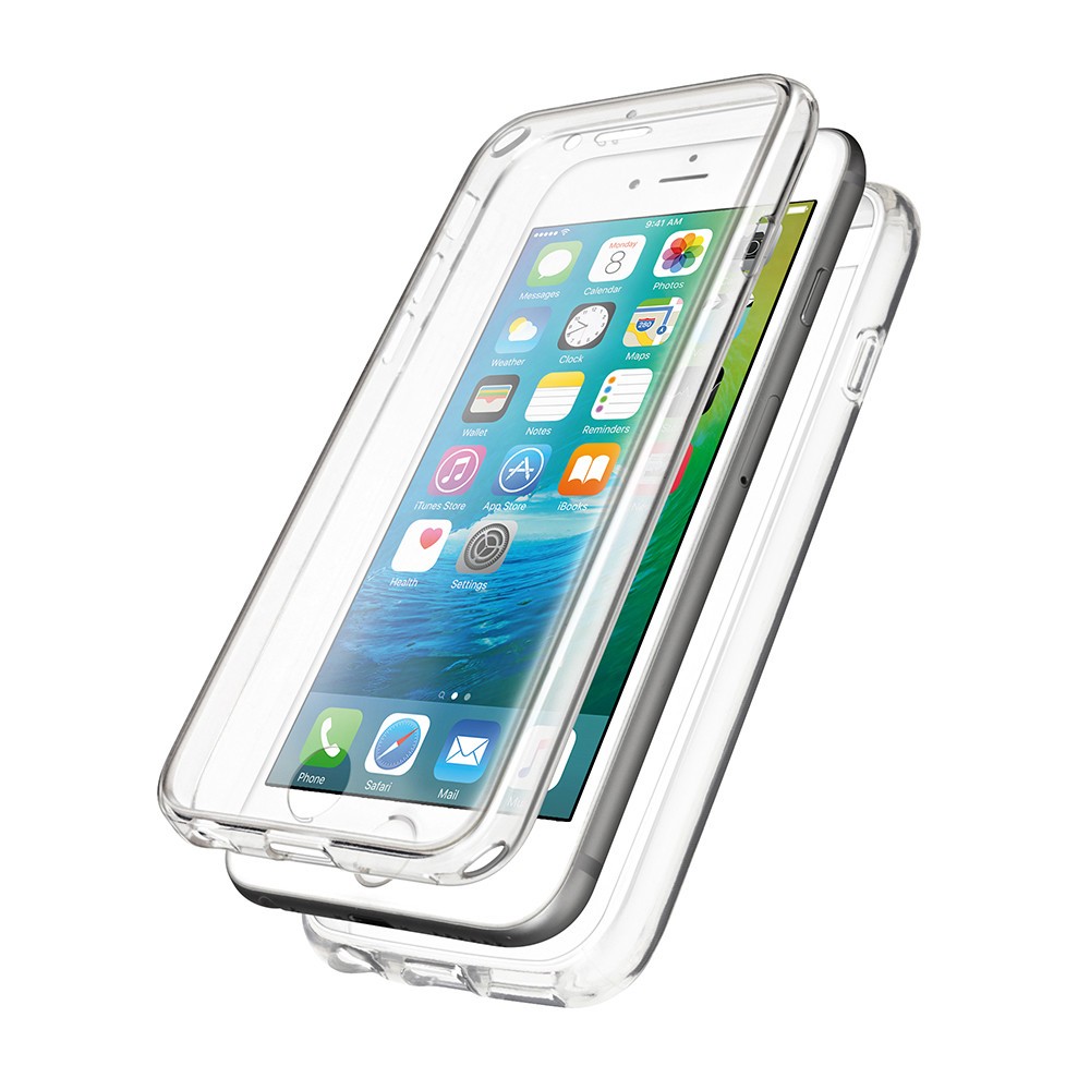 液晶画面・側面・背面をクリア素材でフルカバー　iPhone 6s/6用「スリムハイブリッドケース360°」