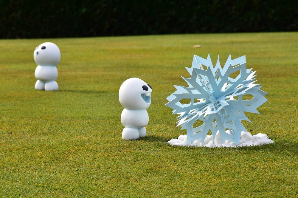 園内のデコレーション
