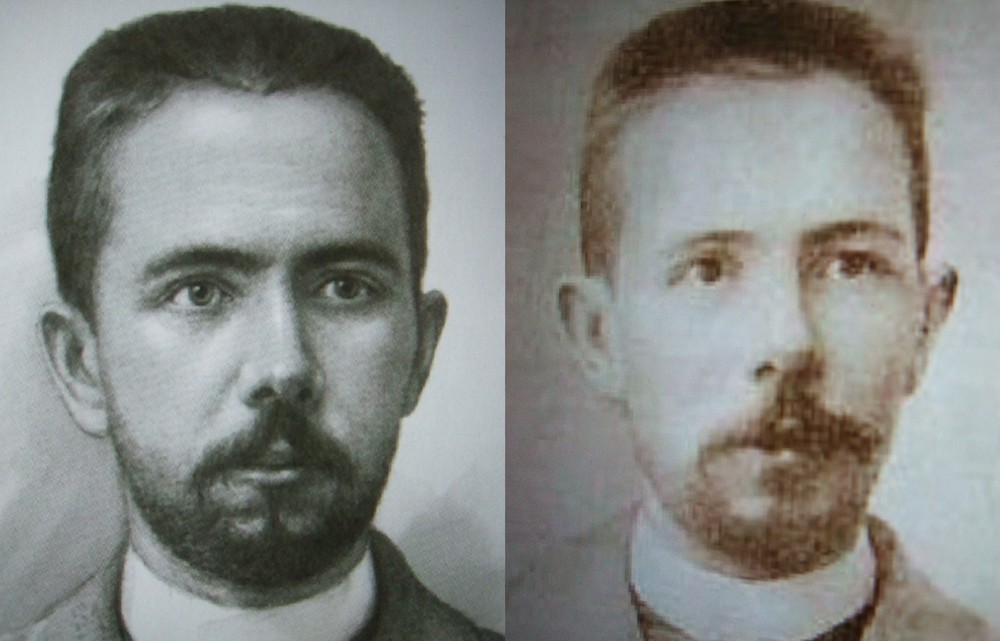 若くして亡くなったカリンニコフの肖像画と写真