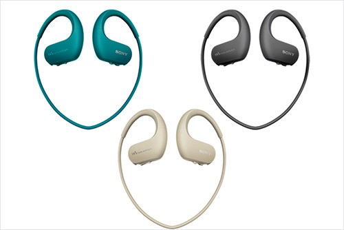 泳ぎながらでも使えるヘッドホン一体型「ウォークマン WS410シリーズ」