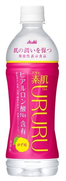 肌の潤いを保つヒアルロン酸Na含む機能性表示食品「アサヒ 素肌URURU（うるる）」