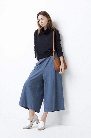 スカートにみえて実はパンツ...ジーユー「スカンツ」発売