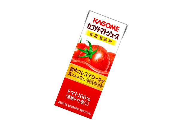 新発売の「カゴメトマトジュース」（200ml）は食塩無添加