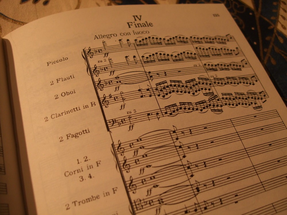 喜びが爆発する第4楽章冒頭