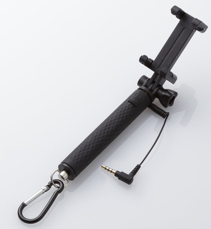 アウトカメラ撮影対応と軽量コンパクト2モデル　エレコムから自撮り棒