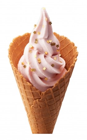 「桜の金箔ソフトクリーム」