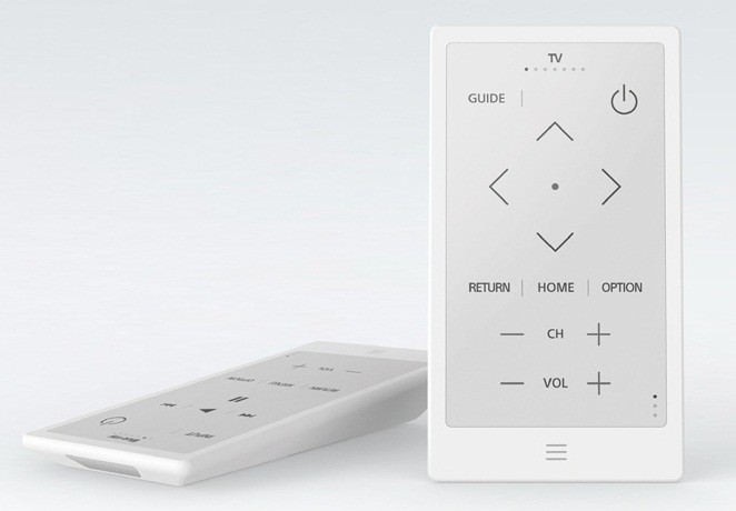 複数の機器を手軽に操作できるリモコン　ソニー「HUIS REMOTE CONTROLLER」...電子ペーパーのディスプレイでアレンジカンタン