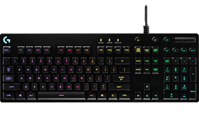 速いレスポンスのゲーミングキーボード、ロジクール「G810」...高耐久性「Romer-Gメカニカルスイッチ」採用