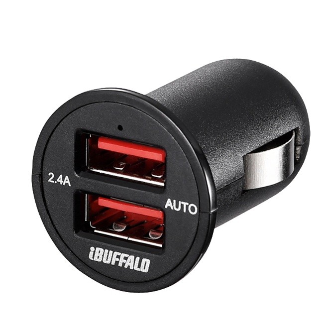 内蔵ICがiPhone/Androidを自動判別、最適出力で急速充電　バッファローからUSB充電器