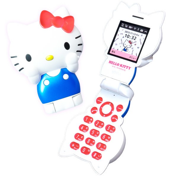 電話とSMSに特化、「ハローキティ」デザインの2つ折りSIMフリー携帯電話「ハローキティフォン」
