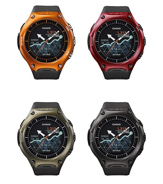Android Wear搭載、カシオ「Smart Outdoor Watch」　米軍規格準拠、5気圧防水構造