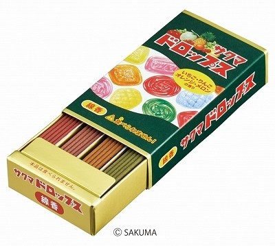 フルーツの香りに癒される～！「サクマドロップス」線香が爆売れ中
