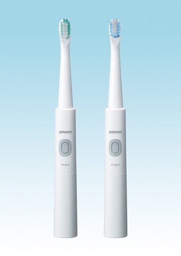 オムロン 音波式電動歯ブラシ HT-B211（左）/HT-B212（右）