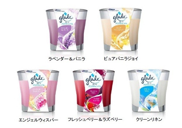 「グレード アロマキャンドル」は全5種類