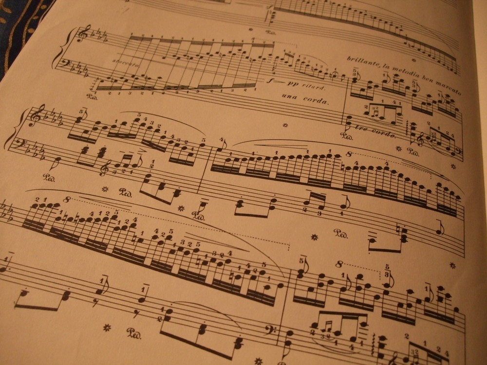 曲途中は、ピアニストに超絶技巧を要求する華麗なるパッセージが