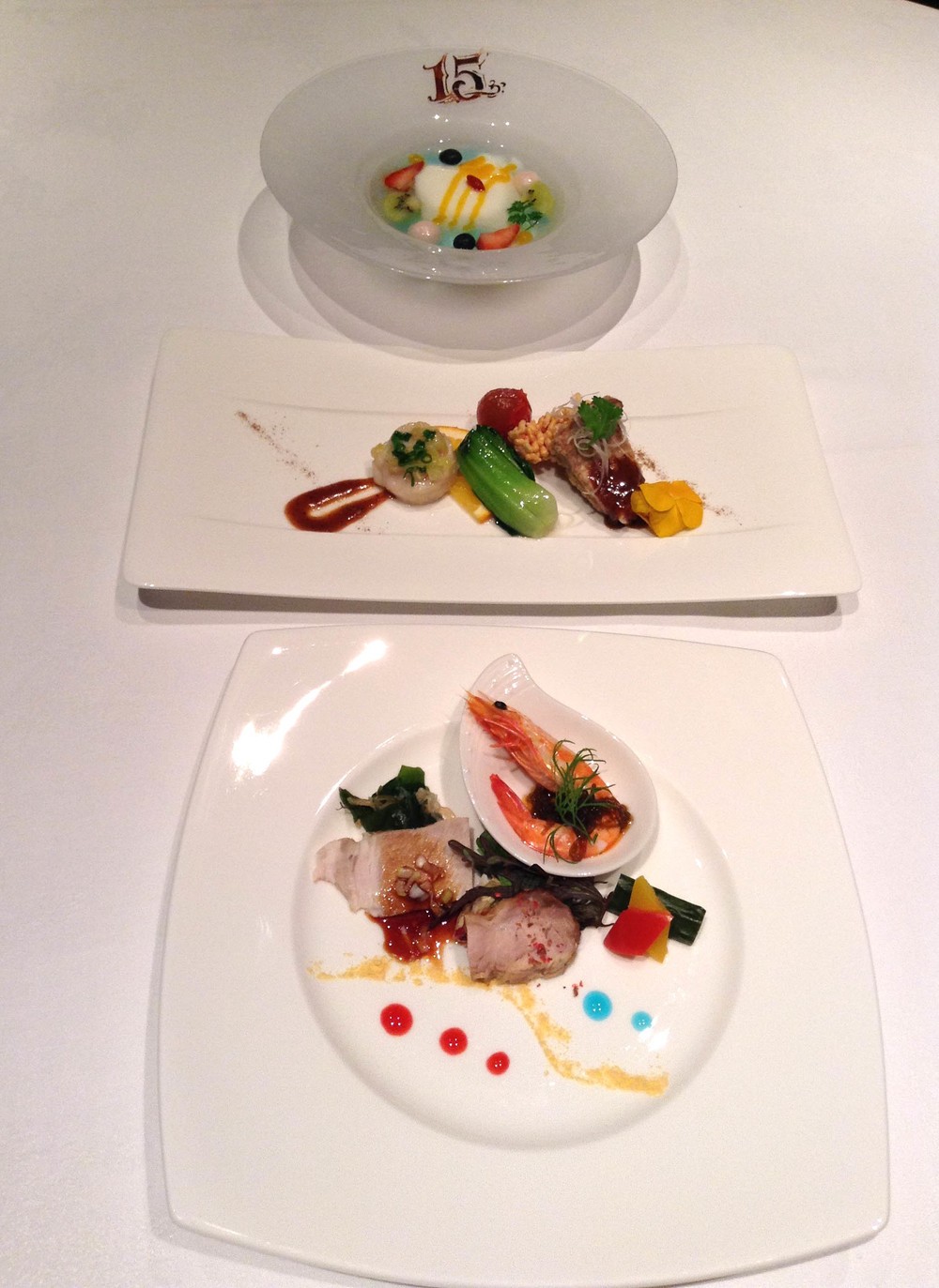 ホテルミラコスタ、中華レストラン「シルクロードガーデン」の「15thアニバーサリー」のランチコース